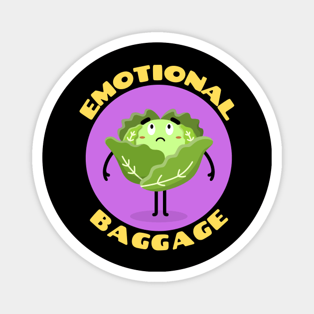 Emotional Cabbage | Cabbage Pun Magnet by Allthingspunny